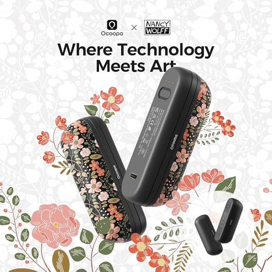 OCOOPA 2 in 1 Magnetic Rechargeable Hand Warmers, UT2s Mini Electric Handwarmers 2 Pack, Split USB-C, Reusable Portable Pocket Heater, Raynauds, Golf, Tech Gifts for Women Men
