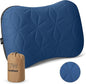 Inflatable Camping Pillow with Removable Cover - Ultralight Inflatable Pillow for Camping Lightweight, Ergonomic and Washable for Camping, Hiking, and Travel Blue
