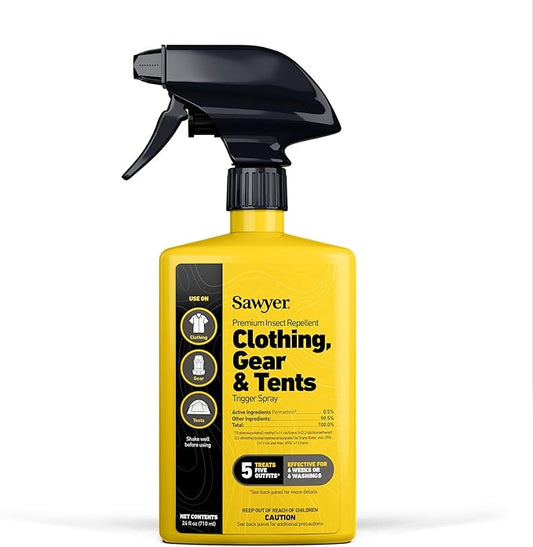 Sawyer Products SP657 Premium Permethrin Insect Repellent for Clothing, Gear & Tents, Trigger Spray, 24-Ounce