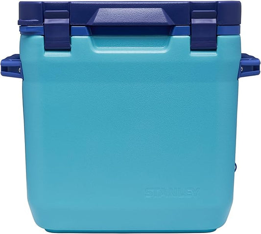 Stanley Adventure Outdoor Cooler 30 qt | Heavy Duty Outdoor Camping Cooler with Easy Carry Side Handles | 4 Days Cooling Ice Chest for 40 Cans | Flat Top Doubles as Seat | BPA-Free | Pool