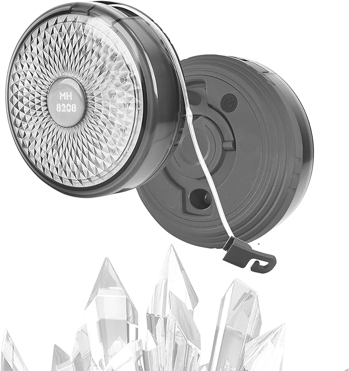 Camping String Lights, Outdoor Atmosphere Lights, 8 Lighting Modes (26 feet), Long Battery Life, Durable Waterproof, USB Charging, Suitable for Camping, Parties, potlucks, etc(Black)