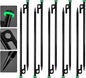 Pack 10 Tent Stakes Heavy Duty Metal, 12-inch Camping Stakes - Unbreakable Tent Pegs with Glow Ring for Enhanced Visibility, Durable Ground Stakes for Outdoor Adventures