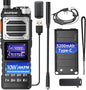 BAOFENG UV-25 Ham Radio 10W Long Range Handheld (Upgrade of UV-5R) Tactical Tri-Power Walkie Talkies NOAA Weather Receiver 5200mAh Type-C Charging Two Way Radios,Copy Frequency,Airband Full Kit