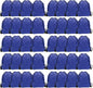 GoodtoU Drawstring Backpack Bulk Drawstring Bags 48 Pcs Blue Draw String Back Sack for Gym Travel