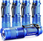 Mini LED Flashlights 5 Pack Pocket Pen Flashlight Ultra Bright 350 Lumens Waterproof Zoomable Flashlight with 3 Mode for Kids Camping Cycling Hiking Emergency Torch Light