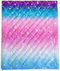 Axolotl Mermaid Scales Outdoor Puffy Camping Blanket,Rainbow Portable Outdoor Blanket,Glitter Starry Lightweight Camping Blanket,Sparkly Waterproof Backpacking for Traveling Picnic,Purple,Blue,Pink