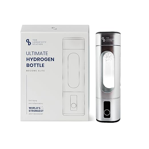 Hydrogen Water Bottle – Up to 8.00 PPM Hydrogen-Rich Water, World’s Strongest Antioxidant, Anti-Aging & Anti-Inflammatory Benefits, Portable SPE/PEM Tech for Optimal Hydration