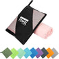 Microfiber Travel Towel, Soft Lightweight Quick Dry Towel, Super Absorbent Compact Travel & Sports & Beach Towels for Camping, Backpack, Gym, Swimming, Yoga, Hiking (M:20"×40" -Pink)