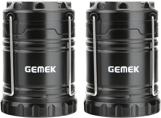 GEMEK Lantern Camping Essentials Lights, Tent Lights for Emergency, Survival Gear and Supplies for Hurricane, Led Flashlight for Power Outages, Battery Operated Lamp