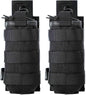 Radio Case/Holster/Pouch/Holder/Bag Tactical Universal Case Military Molle Radio Case for Baofeng Motorola Midland CB Walkie Talkies Compatible with 5.11 Bags (Black 2 Pack)