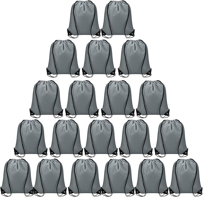 Vorspack Drawstring Backpack 20 Pieces for Party Gym Sport Trip