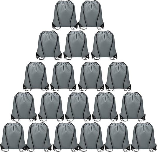 Vorspack Drawstring Backpack 20 Pieces for Party Gym Sport Trip