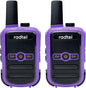 Radtel RT12 Rechargeable Walkie Talkies for Adults Long Range Handheld FRS Two Way Radio 16CH Handsfree VOX for Camping Hiking (Purple)