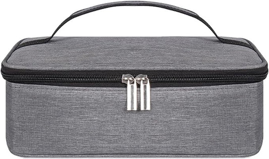 M-YOUNG Portable Thermal Insulated Cooler Bag Mini Lunch Box Small Insulated Lunch Bag for Men Women Adult Freezable Snack Bag for Work (Gray)
