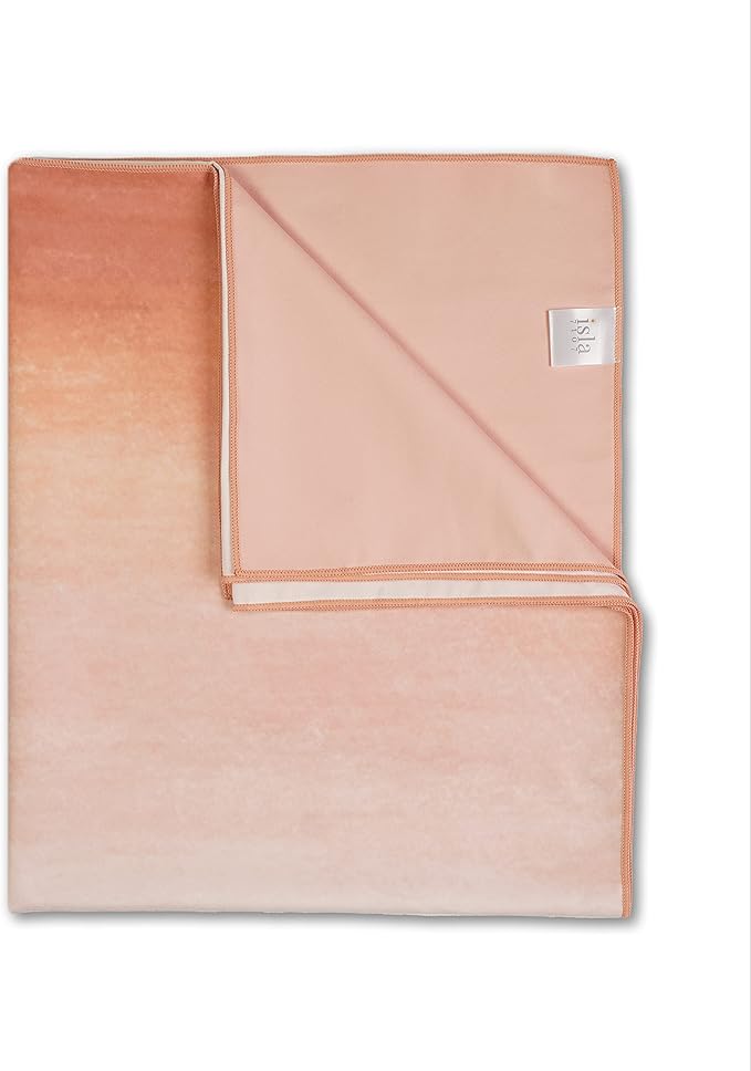Microfiber Towel - for Beach, Yoga, Sports, Camping, Travel - Quick Dry, Reversible, Non-Slip, Sweat Absorbent, Oversize Comes with a Travel Bag - 72x30 Inch Towel (Pastel Moon Landing)