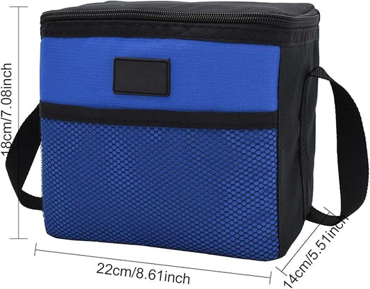 Nanxson 5L Lunch Bag Leakproof Thermal Cooler Lunch Box Adult Waterproof Insulated Lunch Tote Bag (5L,Blue)
