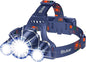 LED Headlamp, 8000L Super Bright Rechargeable Headlight Flashlight - 3 Lights 5 Modes,Zoomable,Spotlight&Floodlight Combination, IPX6 Waterproof, 20+Hrs Runtime for Running,Hiking etc-Blue