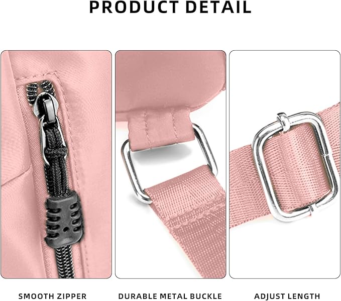 Sports Drawstring Backpack String Swimming Gym Bag Backpack with Shoes Compartment and Pocket for Men Women（pink