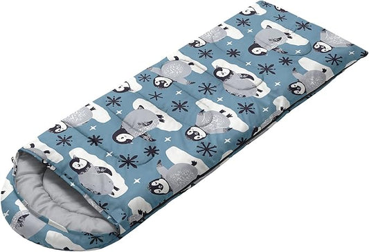 Kids Sleeping Bag for Boys and Girls,Monster Alien Print-Lightweight Warm Portable Outdoor Indoor-Waterproof Cold Weather Resistant Sleeping Bag for Camping Hiking