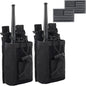 Radio Pouch - 1000D Tactical Molle Adjustable Two Way Radios Holder Bag Case for Walkie Talkies