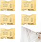Bamsod 5 PCS Disposable Large Bath Towel 55x27'' Compressed & Disposable Ideal for Home, Camping, Office, and more includes Cooling Towel Perfect for Backpacks, Diaper Bags, and Hiking (Yellow)