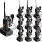 Walkie Talkies Long Range Walkies: Two Way Radios MaxTalker Rechargeable Walkie Talkies for adults, Walky Talky with Secret Service Earpiece, Construction Walkie Talkies 10 Pack for Business Education