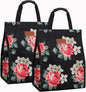 Lunch Bags for Women Insulated Reusable Lunch Tote with Internal Pocket, Lunch Tote bag for Work (Flower)