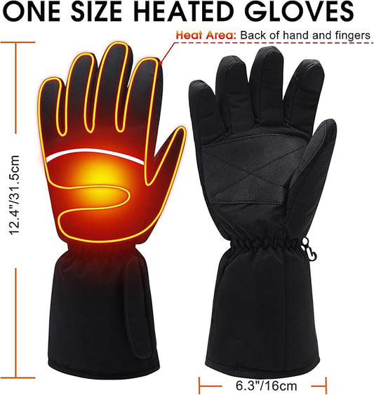 Magnolia Heated Gloves for Men Women, Electric Battery Heating Gloves for Hunting Camping Motorcycle Driving Skiing Working Gardening