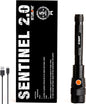 INTERNOVA® Sentinel 2000 Lumen Rechargeable Flashlight 10.5 Inches - LED Flashlight includes USB Cord & Magnetic Sealed Gift Box
