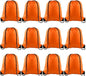 KUUQA 12 Pcs Drawstring Backpack Bags Bulk Orange Drawstring Bag Foldable Gym Bag Sports Cinch Sack String Backpack Storage Bags for Women Men Shopping Gym Travel Sports
