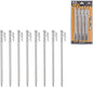 CAMPINGMOON 7.87-inch 8pcs Martensitic Stainless Steel 420J2 Hardened Forged Tent Stake Power Peg Ideal for Hard Ground R-20-8P…