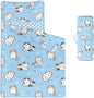 Space Nap Mat - Space Ship Galaxy Sleeping Bag with Removable Pillow - Daycare and Sleepovers Preschool Kindergarten Bedding Set for Kids Toddler Boys Girls