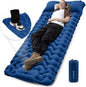 KingCamp Sleeping Pad for Camping, Inflatable Sleeping Pad Ultralight Connectable Camping Mattress with Pillow Built-in Foot Pump for Backpacking Hiking Tent Cot