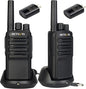 Retevis NR10 Portable 2 Way Radios,Noise Cancelling Two Way Radio USB-C Charging,VOX,License Free Walkie Talkies for Road Trip Camping Hiking(2 Pack)