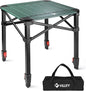 VILLEY Folding Camping Square Table with Carry Bag, Lightweight Aluminum Adjustable Square Table for Outdoor, Camping, Picnic, Backyards, BBQ (L)