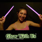 Glow Sticks Bulk Wholesale, 10 12” 15mm Dia. Pink Industrial Grade Jumbo Light Sticks, Bright Color, Glow 14 Hrs, Safety Glow Stick 3yrs Shelf Life, Ideal for Camping & Emergency, GlowWithUs Brand