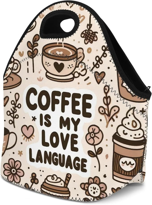 Neoprene Lunch Bags Thermal Insulated Lunch Tote Bag Reusable Washable Neoprene Picnic Bag for Women Men