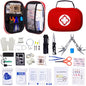 Outdoor Emergency Survival Kit, Survival Gear Complete, Wild Gear Kit with Fishing Tools, Flint, Blanket, Flashlight Great Gift for Climbing Camping Hiking Hunting Fishing