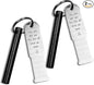 KF525 Stay Safe Keychain Fire Starter with 2.5 Inch Long Ferro Rod and Striker for Camping Emergency (Pack of 2)