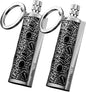 Permanent Match Matchstick Fire Starter - 2 Pack, Keychain Flint Metal Immortal Lighter, Kerosene Refillable Flint Lighter for Camping Hiking