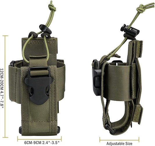 VIPERADE Radio Holster, MOLLE Radio Pouch for Vest, Universal Walkie Talkie Holster Radio Holder for Duty Belt, Police Radio Holder Tactical Radio Pouch for Baofeng, Motorola