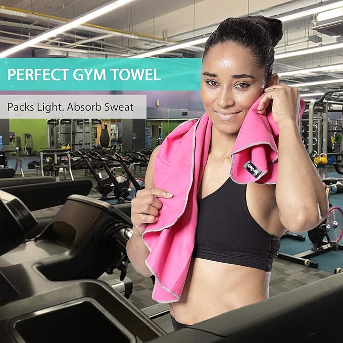 Your Choice Microfiber Travel Towel, Fast Drying Towel for Camping, Travel, Beach, Gym, Backpacking, Sports and Swimming. Sweat Absorbent, Lightweight and Ultra Compact