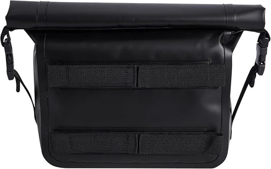 MOLLE Waterproof Dry Bag Compatible with YETI Bags, 3L Capacity Roll Top Dry Storage Bag Keeps Items Dry for Kayaking, Boating, Camping, Hiking, Fishing, Black