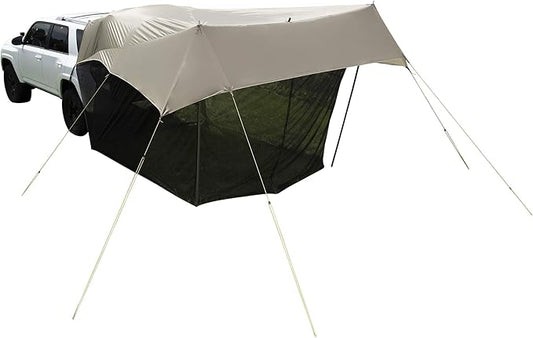 Slumberjack SJK Roadhouse Tarp, Hunting Camping & Overland Shelter Protects from Rain & Sun (Tarp with Screen)