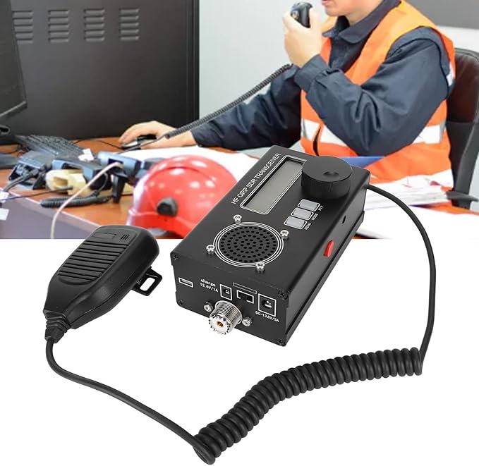 Open Source SDR Transceiver Radio Receiver with 8 Bands, USDX QRP HF, DIY, Built in Lithium Polymer Battery, for Shortwave Radio (US Plug)