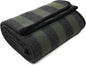 PuTian Merino Wool Blanket - 87" x 63" Thick Warm Soft Large Bed Throw - Great for Camping, Outdoors, Travel, Car, Couch, All Weather Green Stripe
