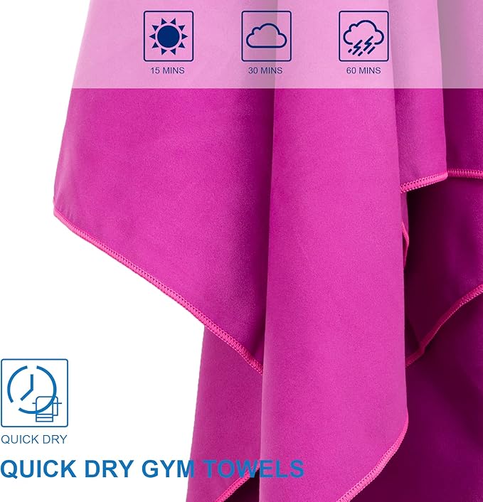 Camping Towel Microfiber Towel Perfect Sports &Travel Towel Super Absorbent Quick Dry Towel Gym Towel Suitable for Gym,Swimming,Hiking,Camping,Travel