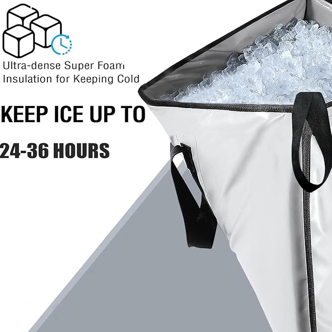 Buffalo Gear Insulated Fish Cooler 60in 71in 116in Large Kill Bag - Portable Waterproof, Keeps Ice-cold More Than 24 Hours