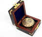 Brass Nautical - Not All Those Who Wander are Lost Brass Gift Embossed Compass with Wooden case, Graduation Day Baptism Communion Confirmation Day Motivational LOTR J.R.R. Tolkien (Wooden Box)