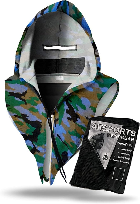 Green Camoflage, Fashion Hoodie with Internal Pockets